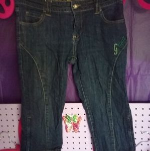 Denim Blue Jean gunit vintage capri